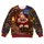 Santa Reading by the Fireside for Cozy Christmas Evenings and Festive Family Gatherings All-over Print Knitted Sweater - 4