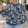 Beagle Puppy Denim Quilt Motifs for Cozy Autumn Walks and Casual Dog Lover Style All-over Print Knitted Sweater - 5