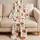 Strawberry Watercolor Fruit Motif for Sweet Summer Evenings and Cozy Home Days for Girls Satin Pajamas Set - 5