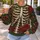 Ivory Skeleton and Crimson Roses for Casual Gothic Botanical Style All-over Print Knitted Sweater - 5