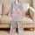 Blush Daisy Blooms Sleep Set for Cozy Bedtime and Sweet Lounge Moments for Kids Satin Pajamas Set - 5