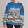 Snowy Countryside Village and Sheep for Cozy Winter Country Living All-over Print Knitted Sweater - 1