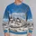 Snowy Countryside Village and Sheep for Cozy Winter Country Living All-over Print Knitted Sweater - 2