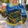 Swirling Blue Night Village Scene for Artistic Everyday Wear and Creative Weekend Outings All-over Print Knitted Sweater - 5