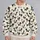 Playful Black Cats in Striped Shirts for Whimsical Everyday Autumn and Winter Style All-over Print Knitted Sweater - 2