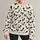Playful Black Cats in Striped Shirts for Whimsical Everyday Autumn and Winter Style All-over Print Knitted Sweater - 1