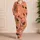 Ramadan Moon Girl Peach Coral Cozy Wear For Family Gatherings And Gift Giving For Women Satin Pajamas Set - 4