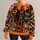 Halloween Candy Corset And Lollipop Look For Trick Or Treat Parties And Costume Nights All-over Print Knitted Sweater - 1