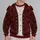 Gothic Red Brocade Vampire Vest for Halloween Parties and Spooky Costume Events All-over Print Knitted Sweater - 2