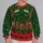 Elf Workshop Couple Outfit Details for Christmas Parties and Holiday Gift Giving All-over Print Knitted Sweater - 2