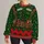 Elf Workshop Couple Outfit Details for Christmas Parties and Holiday Gift Giving All-over Print Knitted Sweater - 1