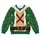 Naughty Elf Chest Cutout Holiday Party Look for Funny Christmas Couple Celebrations All-over Print Knitted Sweater - 4