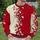 Burgundy Botanical Vine And Cream Foliage For Autumn Layering, Women's Seasonal Style All-over Print Knitted Sweater - 6