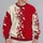 Burgundy Botanical Vine And Cream Foliage For Autumn Layering, Women's Seasonal Style All-over Print Knitted Sweater - 2