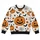 Pumpkin Bat Spiderweb Autumn Halloween Motifs For Festive October Outings All-over Print Knitted Sweater - 4