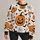 Pumpkin Bat Spiderweb Autumn Halloween Motifs For Festive October Outings All-over Print Knitted Sweater - 1