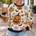 Pumpkin Bat Spiderweb Autumn Halloween Motifs For Festive October Outings All-over Print Knitted Sweater - 5