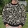 Skull and Rose Motifs for Halloween, Gothic Style for Everyday Wear All-over Print Knitted Sweater - 6