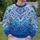 Blue Mandala and Leopard Motifs for Creative Everyday Style and Weekend Outings All-over Print Knitted Sweater - 6