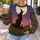 Moonlit Witch and Cat for Halloween Night Celebrations and Cozy Autumn Evening Wear All-over Print Knitted Sweater - 5