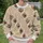 Vintage Rose and Quatrefoil Motifs for Autumn Outings and Cozy Women's Everyday Style All-over Print Knitted Sweater - 6