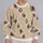 Vintage Rose and Quatrefoil Motifs for Autumn Outings and Cozy Women's Everyday Style All-over Print Knitted Sweater - 2