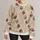 Vintage Rose and Quatrefoil Motifs for Autumn Outings and Cozy Women's Everyday Style All-over Print Knitted Sweater - 1