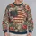 Vintage Floral Flag for Patriotic Spring Gatherings and Everyday Casual Wear for Women All-over Print Knitted Sweater - 2