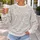 Ivory Floral Lace Motif for Romantic Spring Outfits and Elegant Everyday Wear for Her All-over Print Knitted Sweater - 5
