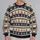 Jack-O'-Lantern Halloween Motif For Cozy Autumn Celebrations And Seasonal Outings All-over Print Knitted Sweater - 2