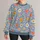 Blue Daisy Florals for Cheerful Spring Outings and Everyday Casual Style for Women All-over Print Knitted Sweater - 1