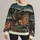Celestial Whale and Sun Motifs for Creative Autumn Weekends for Nature-Loving Men All-over Print Knitted Sweater - 1
