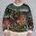 Celestial Whale and Sun Motifs for Creative Autumn Weekends for Nature-Loving Men All-over Print Knitted Sweater - 2