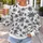 Monochrome Tropical Palm Grove For Coastal Escapes And Relaxed Everyday Wear All-over Print Knitted Sweater - 5