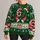 Candy Cane 67 And Holiday Reindeer Motifs For Festive Christmas Parties All-over Print Knitted Sweater - 1