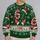 Candy Cane 67 And Holiday Reindeer Motifs For Festive Christmas Parties All-over Print Knitted Sweater - 2
