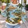 Tropical Lake, Palm Trees and Hibiscus for Relaxed Outdoor Getaways and Nature Lovers All-over Print Knitted Sweater - 5