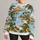 Tropical Lake, Palm Trees and Hibiscus for Relaxed Outdoor Getaways and Nature Lovers All-over Print Knitted Sweater - 1