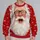 Surprised Santa Face Holiday Cheer For Christmas Parties And Festive Winter Gatherings All-over Print Knitted Sweater - 2