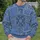 Blue Paisley Bandana Patchwork Motif for Everyday Streetwear and Casual Weekend Style All-over Print Knitted Sweater - 6