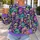 Candy-Colored Monster And Skull Motifs For Playful Weekend Streetwear And Halloween Fun All-over Print Knitted Sweater - 5