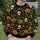 Pumpkin, Skull And Spiderweb Halloween Party Fun For Men And Autumn Costume Events All-over Print Knitted Sweater - 6