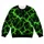 Neon Green Lightning Bolts for Gym Training, Hiking and Everyday Outdoor Wear All-over Print Knitted Sweater - 4