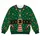 Elf Belt, Candy Canes And Snowflakes For Festive Holiday Parties And Cozy December Cosplay All-over Print Knitted Sweater - 4