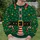 Elf Belt, Candy Canes And Snowflakes For Festive Holiday Parties And Cozy December Cosplay All-over Print Knitted Sweater - 6