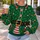 Elf Belt, Candy Canes And Snowflakes For Festive Holiday Parties And Cozy December Cosplay All-over Print Knitted Sweater - 5