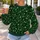 Golden Starry Night Sky for Christmas Parties and Cozy Winter Celebrations and Gatherings All-over Print Knitted Sweater - 5