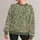 Sage Green Wildflower Garden for Relaxed Coastal Days and Nature Lovers All-over Print Knitted Sweater - 1