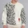 Hand-Drawn Fish and Scarlet Minnow for Coastal Weekends and Easy Everyday Style Wear All-over Print Knitted Sweater - 2