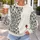 Hand-Drawn Fish and Scarlet Minnow for Coastal Weekends and Easy Everyday Style Wear All-over Print Knitted Sweater - 5